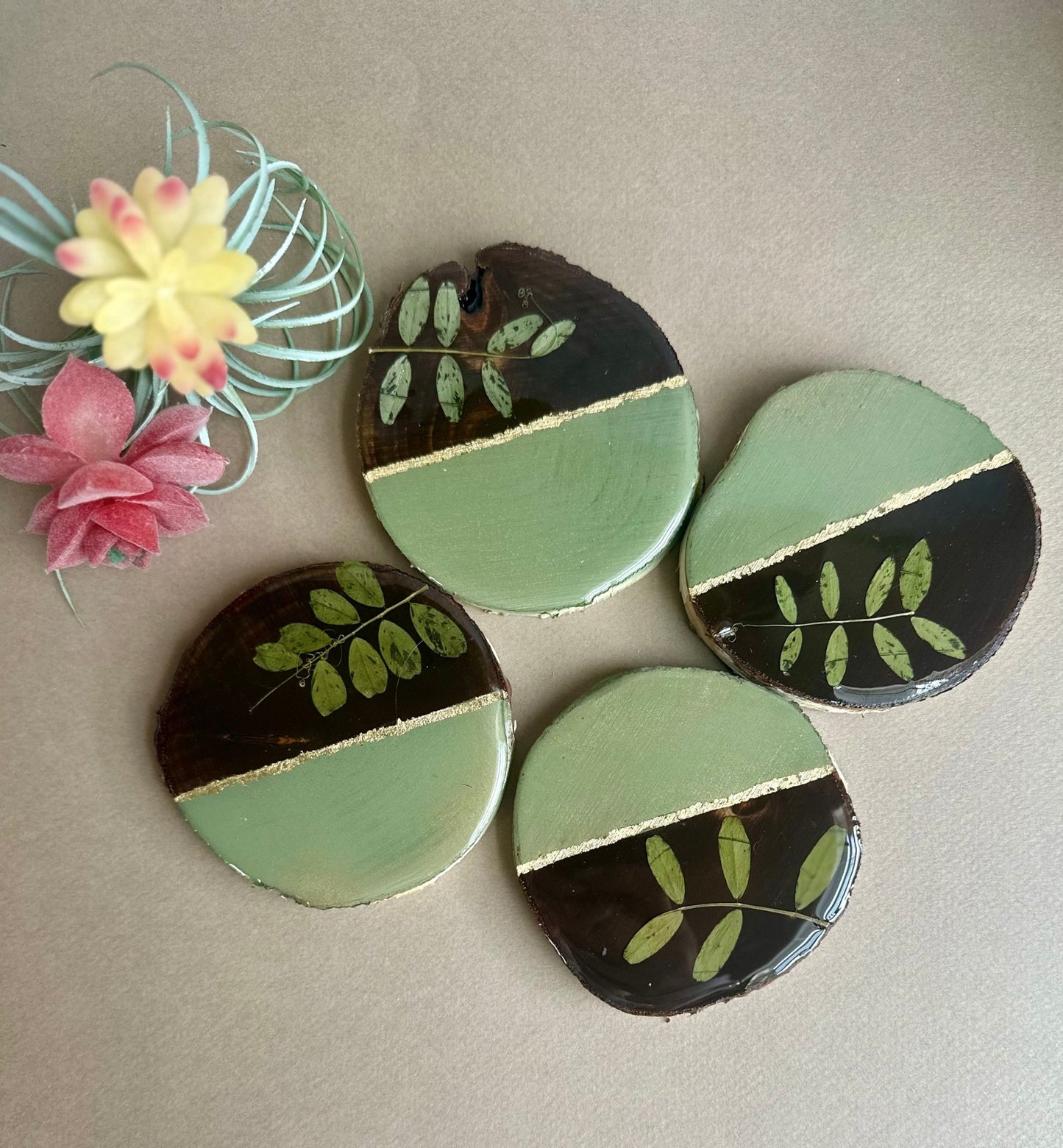 Leaf Coasters - Bragg About It Artistry