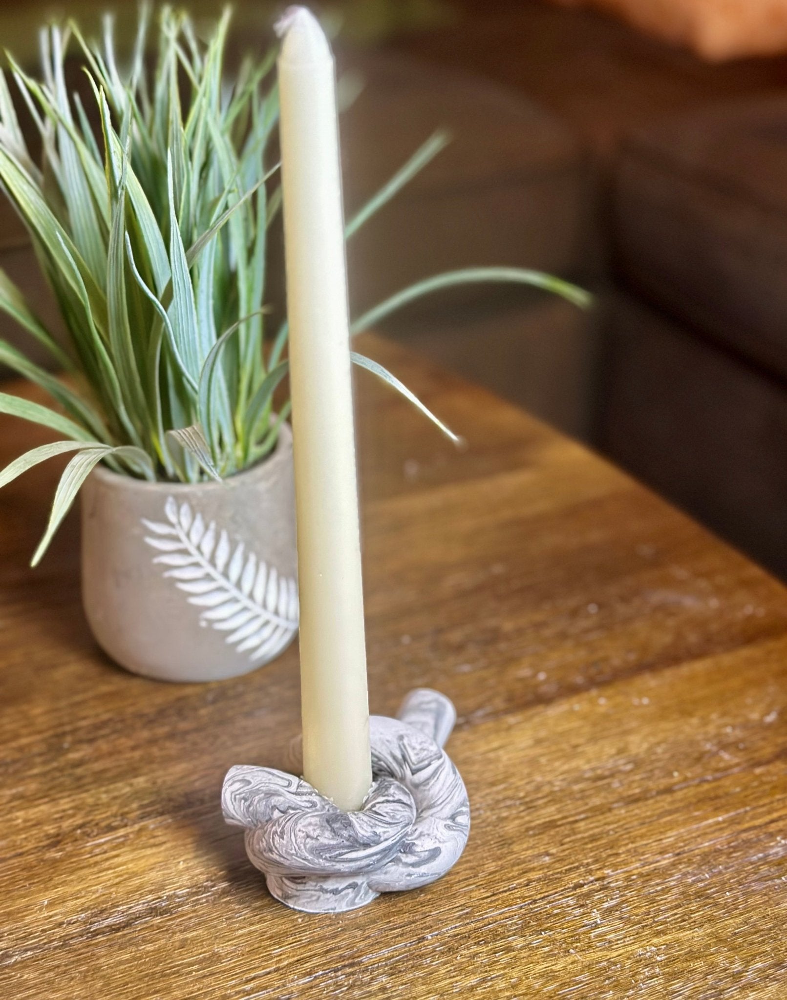 Marbled Knot Candle Holder - Bragg About It Artistry