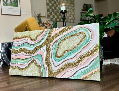 Pastel Geode Art - Bragg About It Artistry