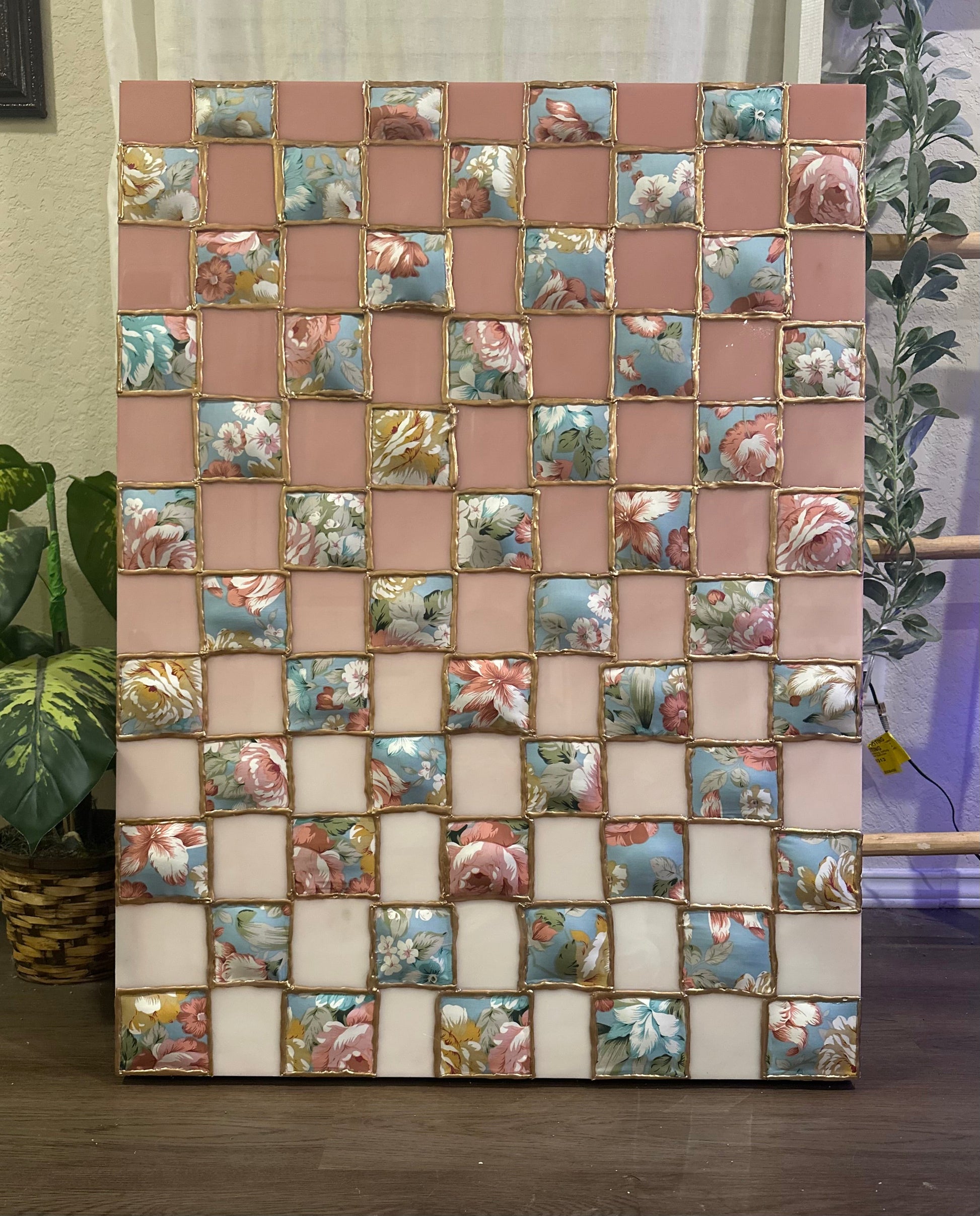 Resin Quilt - Pink Ombre - 30x40 - Bragg About It Artistry