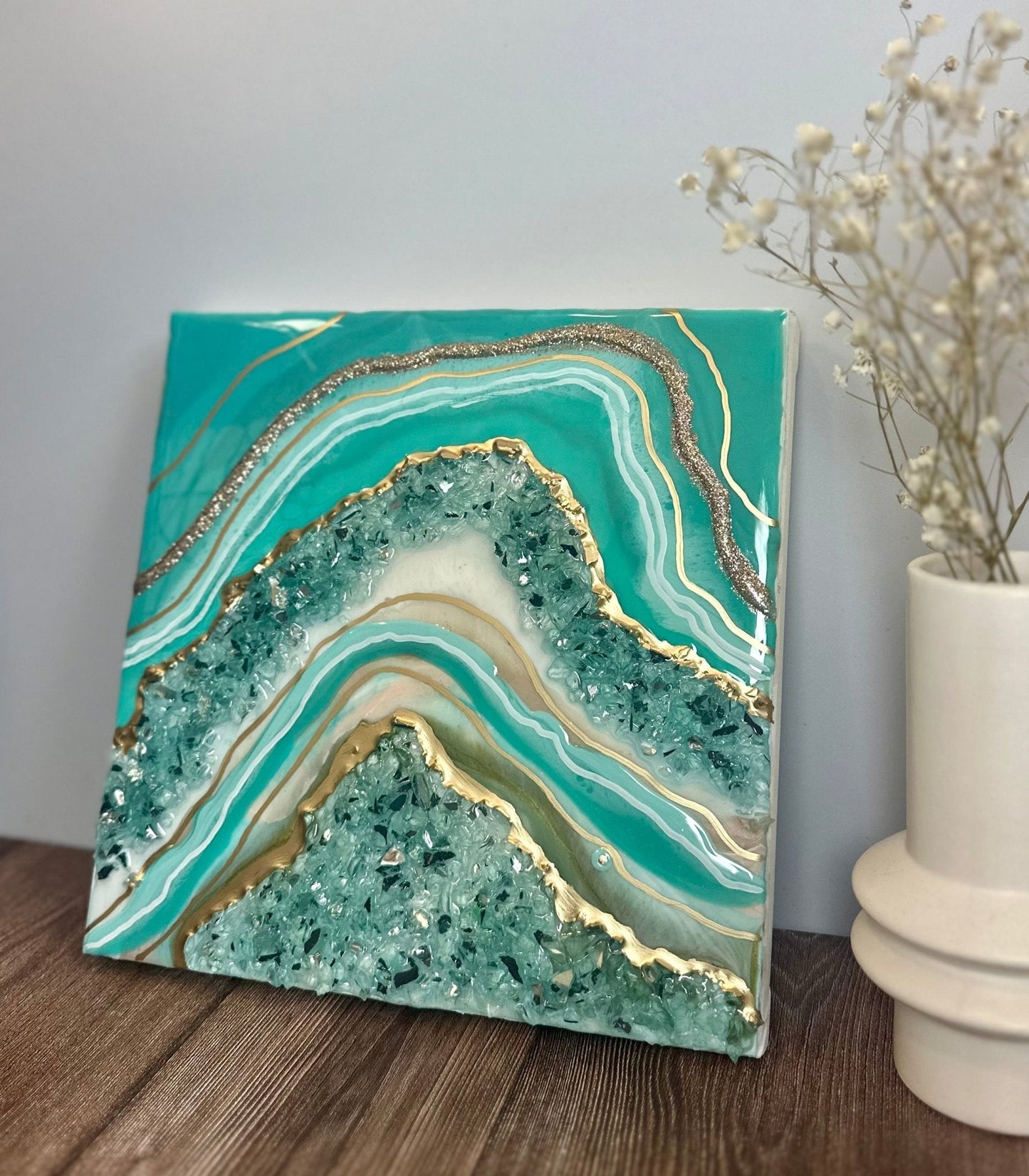 Turquoise Geode - Bragg About It Artistry