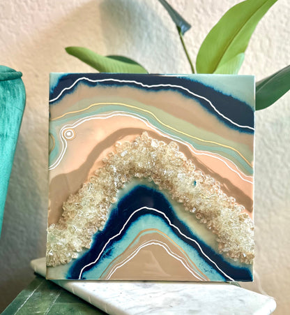 Blue + Pink Geode - Bragg About It Artistry