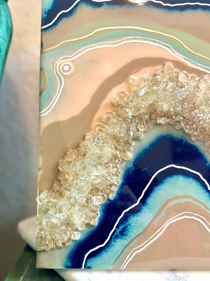 Blue + Pink Geode - Bragg About It Artistry