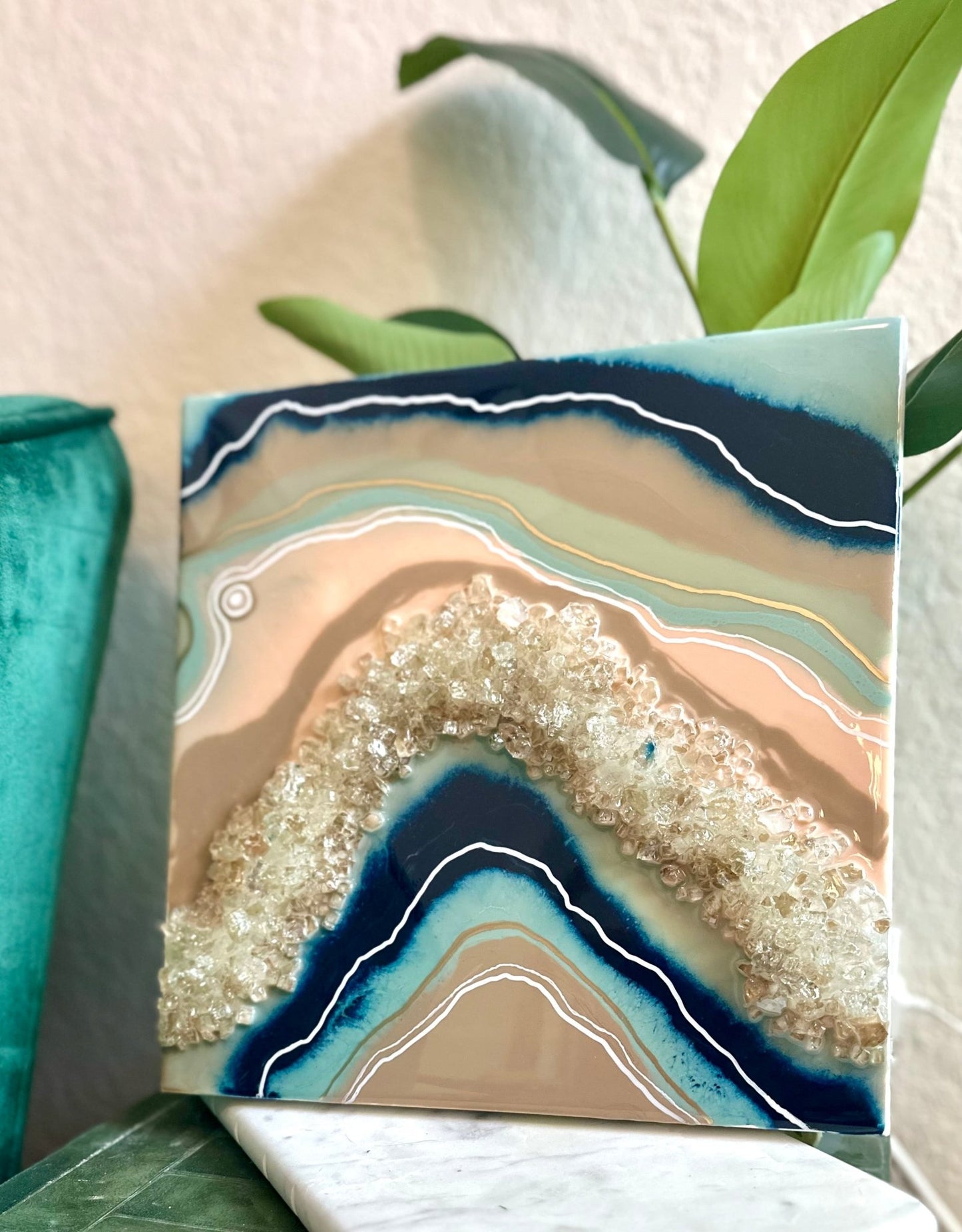 Blue + Pink Geode - Bragg About It Artistry