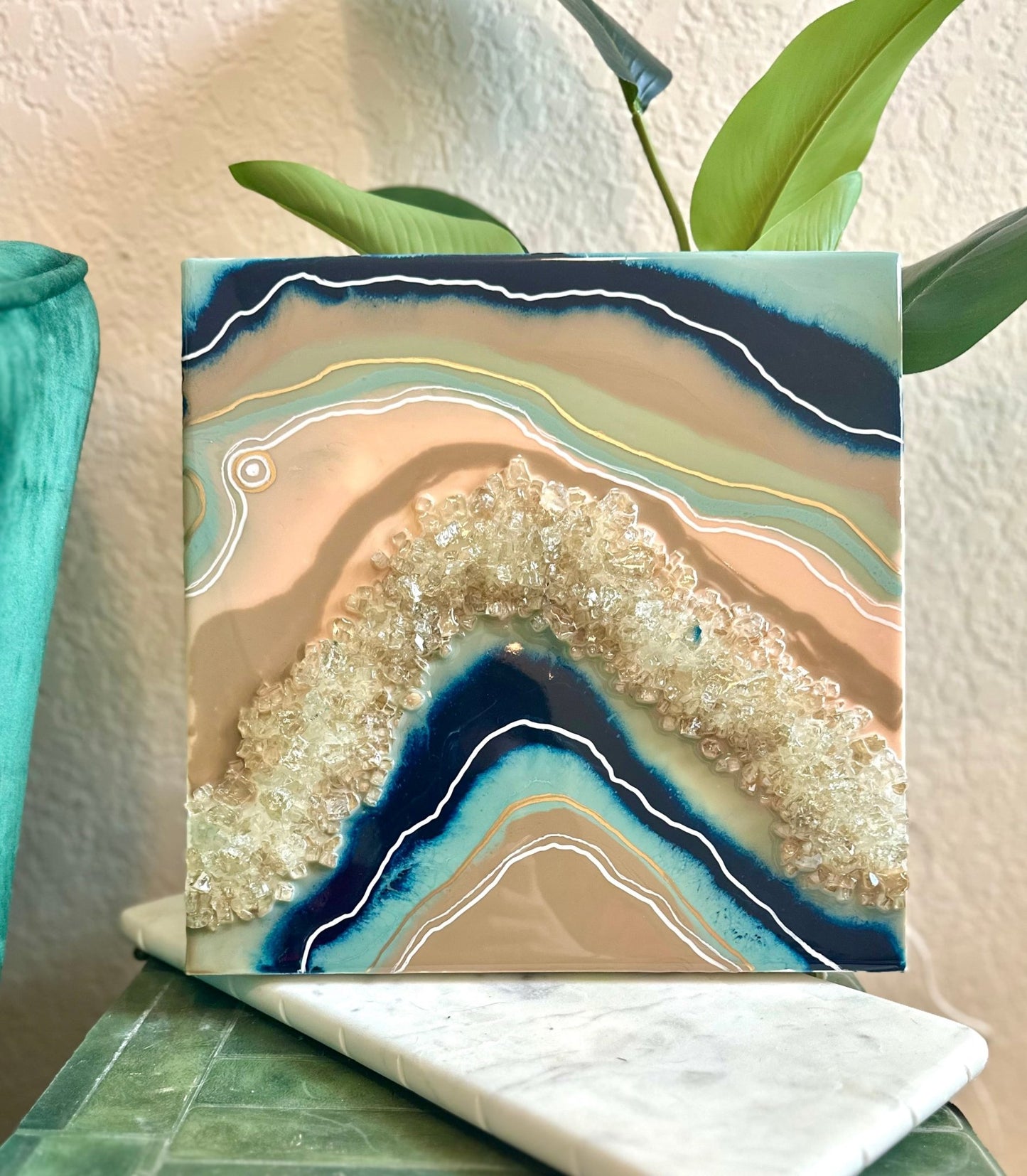Blue + Pink Geode - Bragg About It Artistry