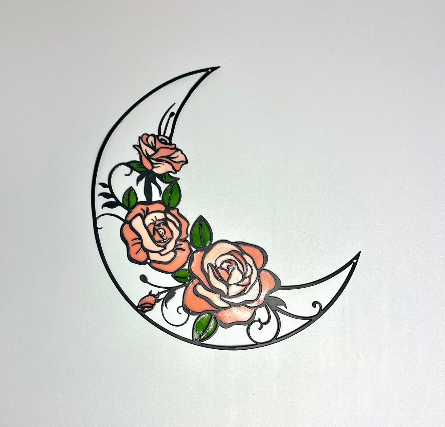 Floral Crescent Moon - Bragg About It Artistry