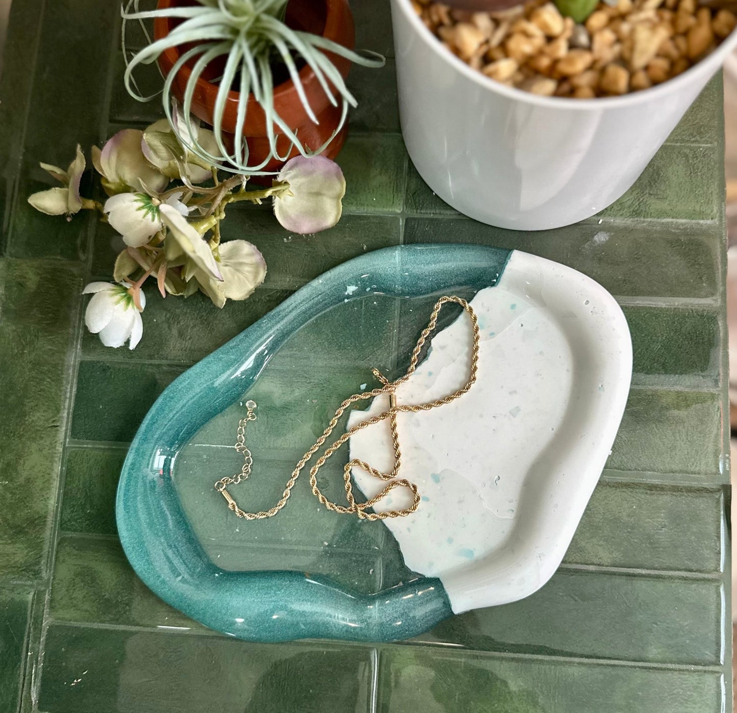 Terrazzo and Resin Cloud Tray - Bragg About It Artistry